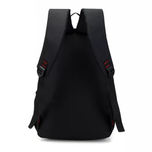 Rucsac 15.6" casual minimalist, impermeabil, GETICS, 32x19x44 cm, Negru/Albastru - Img 7