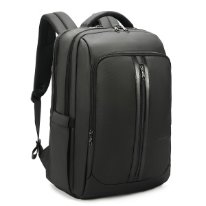 Rucsac business casual pentru calatorii, impermeabil, cu port USB, Tigernu, pentru laptop de 17", 32x21x47 cm, Negru - Img 2