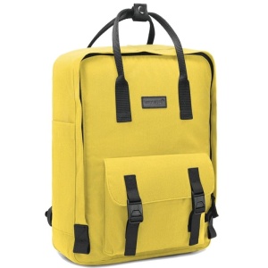 Rucsac fete 14" pentru liceu sau facultate, ultrausor, impermeabil, Tigernu, 27x13x38 cm, Galben - Img 3
