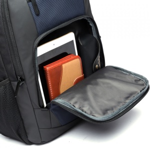 Rucsac laptop 15.6", multifunctional, impermeabil, cu port de incarcare USB, BANGE, 45x32x15 cm, Albastru - Img 3