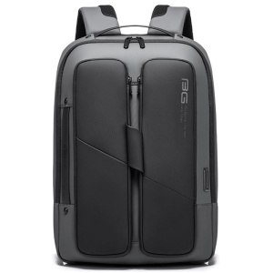 Rucsac laptop 15.6", smart business, compact, impermeabil, cu port de incarcare USB, BANGE, Gri - Img 2