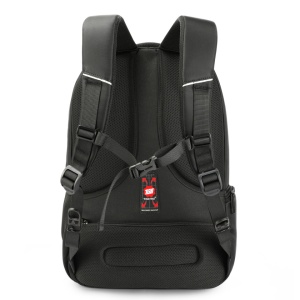 Rucsac laptop 15.6" smart casual, impermeabil, cu cifru TSA antifurt si port USB, Tigernu, 48x33x15 cm, Negru - Img 5