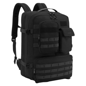 Rucsac pentru calatorii versatil de 28 L, impermeabil, compartiment pentru laptop 17.3", Tigernu, 34x22x49 cm, Negru - Img 2