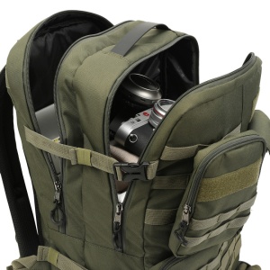 Rucsac pentru calatorii versatil de 28 L, impermeabil, compartiment pentru laptop 17.3", Tigernu, 34x22x49 cm, Verde - Img 4