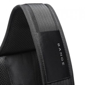 Geanta crossbody/de umar casual, impermeabila, multifunctionala, antifurt, cu port de incarcare USB, Bange, Neagra - Img 6