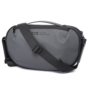 Geanta crossbody/de umar unisex, casual, tip borseta, Bange, 34x6x19 cm, Gri - Img 3