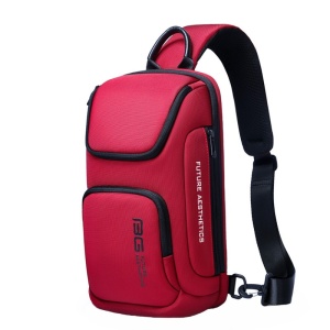 Rucsac crossbody, de umar sau de mana, unisex, impermeabila, Bange, 34x17.5x11 cm, Rosu