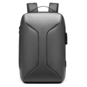 Rucsac laptop 15.6", business casual, cu cifru antifurt si port de incarcare USB, GETICS, 30x16x47 cm, Gri - Img 2