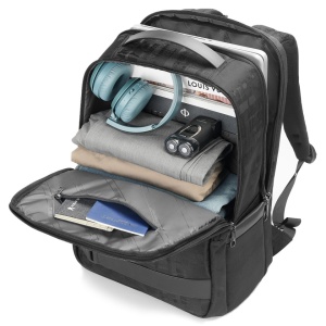 Rucsac laptop 15.6", casual business cu aspect retro, impermeabil, cu buzunar antifurt, Tigernu, 30x20x44 cm, Negru - Img 2