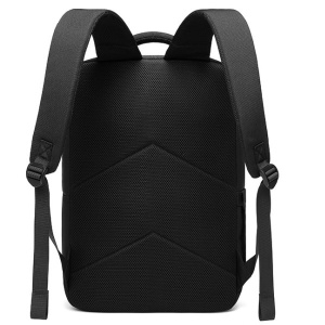 Rucsac laptop 15.6", casual, compact, impermeabil, GETICS, 43x14x28 cm, Negru - Img 7