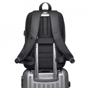 Rucsac laptop 15.6", multifunctional, impermeabil, cu port de incarcare USB, BANGE, 45x32x15 cm, Negru - Img 7