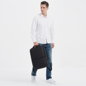 Rucsac laptop 15.6" pentru calatorii, impermeabil, cu port de incarcare USB, GETICS, 45x30x15 cm, Negru - Img 8