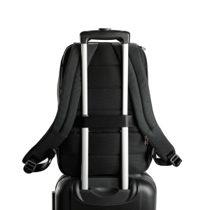 Rucsac laptop 15.6" smart casual, impermeabil, cu port USB, Tigernu, 45x31x18 cm, Negru - Img 7