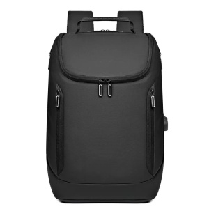 Rucsac laptop 15.6" smart, impermeabil, cu port de incarcare USB, GETICS, 31x16x46 cm, Negru - Img 2