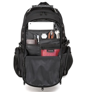 Rucsac laptop 15.6", sport, impermeabil, cu port de incarcare USB si jack audio, BANGE, Negru - Img 4
