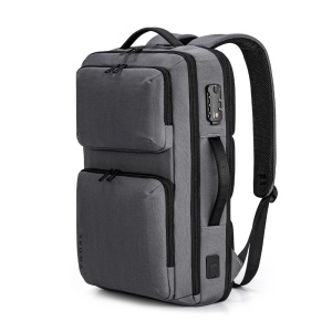 Rucsac laptop 17", smart casual, ingust, impermeabil cu port USB si cifru antifurt, VGOAL, 31x11x47 cm, Gri - Img 1