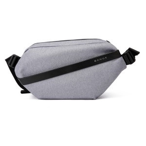 Geanta crossbody, expandabila, cu sistem multifunctional de prindere, Bange, 19x8.5x35cm, Gri - Img 2