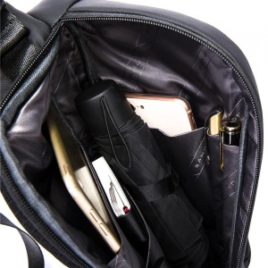 Geanta crossbody ingusta, Bange, 35x4x16 cm, Neagra - Img 4