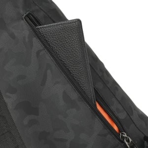 Geanta de umar sau de piept, din material impermeabil antizgariere, TIGERNU, 19x9x33 cm, Neagra camuflaj - Img 7