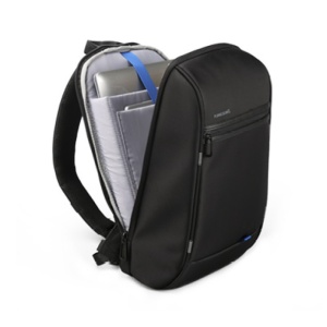 Geanta laptop 13.3", de umar, de piept sau de mana tip sling, antifurt, cu port de incarcare USB, Kingsons, 40x23.5x11 cm, Neagra - Img 2
