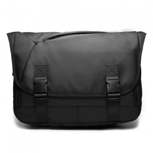 Geanta laptop 15.6", de umar sau de piept, tip messenger, expandabila, GETICS, 43x16x32 cm, Gri