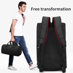 Geanta sport multifunctionala, impermeabila pentru sala sau calatorii, GETICS, 43x25x27 cm, Neagra - Img 8
