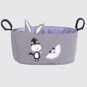Organizer pentru carucior bebelusi, Escalate, 31x8x15 cm, design 3D Magarus, Gri - Img 2