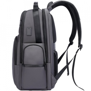 Rucsac laptop 15.6", business, impermeabil cu port USB, BANGE, 46x33x19 cm, Gri - Img 4