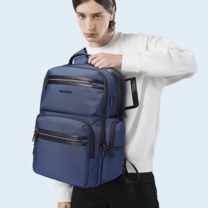 Rucsac laptop 15.6", business, impermeabil cu port USB, BANGE, 46x33x19 cm, Albastru - Img 8