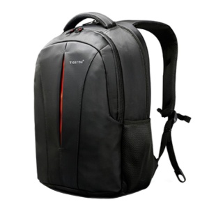 Rucsac laptop 15.6", casual, impermeabil, cu buzunar antifurt, Tigernu, 48x33x15 cm, Negru/Portocaliu