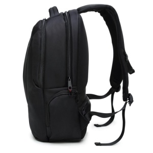 Rucsac laptop 15.6", casual, impermeabil, cu buzunar antifurt, Tigernu, 48x33x15 cm, Negru/Portocaliu - Img 7
