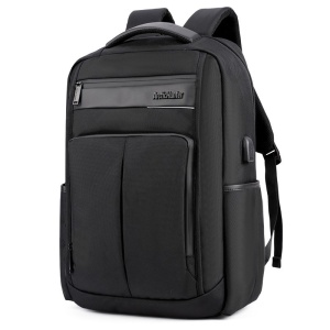 Rucsac laptop 15.6", impermeabil, cu port incarcare USB, Arctic Hunter, 47x35x17 cm, Negru - Img 1