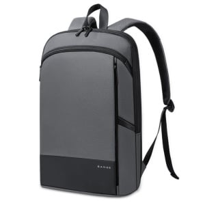 Rucsac laptop 15.6", smart business, compact, expandabil, impermeabil, BANGE, Gri