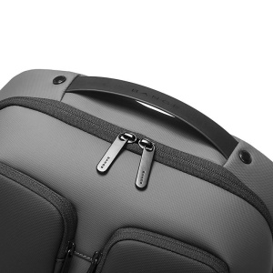 Rucsac laptop 15.6", smart business, compact, impermeabil, cu port de incarcare USB, BANGE, Gri - Img 4