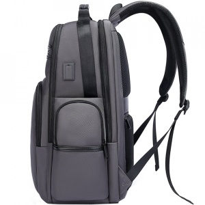 Rucsac laptop 15.6", smart business, impermeabil, cu port USB, BANGE, 46x33x19 cm, Gri - Img 4