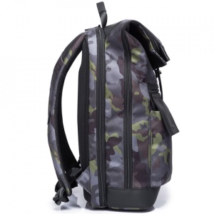 Rucsac laptop 15.6", smart casual, design pelerin, expandabil, impermeabil, BANGE, 48x30x17cm, Army - Img 6