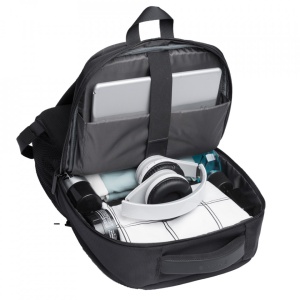 Rucsac laptop 15.6", smart casual, impermeabil, cu port de incarcare USB, BANGE, 45x32x15 cm, Negru - Img 3