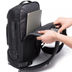 Rucsac laptop 15.6", sport, impermeabil, cu port de incarcare USB, BANGE, Negru - Img 4