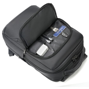 Rucsac laptop 17", smart business pentru calatorii, cu compartiment antisoc, Tigernu, 32x20x48 cm, Negru - Img 3