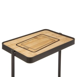 Suport pentru rola de toaleta cu rezerva si suport pentru telefon, Five, 18x12x59.2 cm, Antracit - Img 2