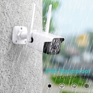 Camera supraveghere exterioara, IP WIFI, tip bullet, audio bidirectionala, 4+4 leduri cu lumina calda si rece, 1920*1080P, 2 MP, Escalate G2 - Img 5