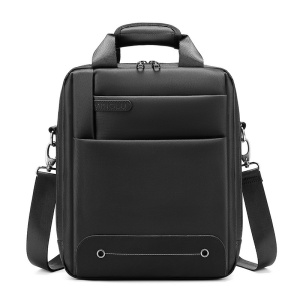 Geanta business pentru barbati, GETICS, 21x8x26 cm, Neagra - Img 2