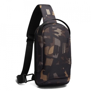 Geanta crossbody/de umar, multifunctionala, cu port de incarcare USB, Bange, 18cmx11cmx31cm, Camuflaj - Img 2