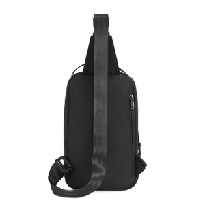 Geanta de umar, de piept sau de mana, sport casual, impermeabila, Tigernu, 19.5x8.5x28 cm, Neagra - Img 8