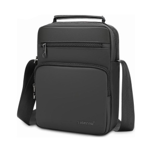 Geanta de umar sau de piept 9.7", Tigernu, 27x20,5x7 cm, Neagra