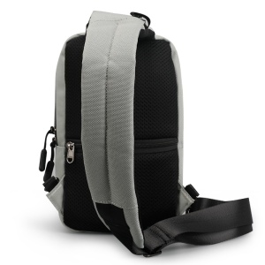 Geanta de umar sau de piept, casual, impermeabila, Tigernu, 32x19x10 cm, Gri - Img 4