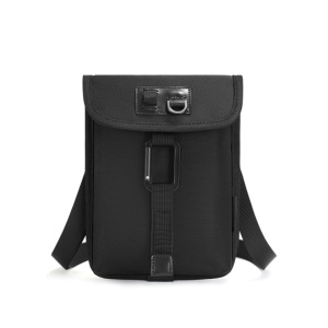 Geanta sport casual de umar sau de piept, TIGERNU, 19.5x3x15 cm, Neagra - Img 2