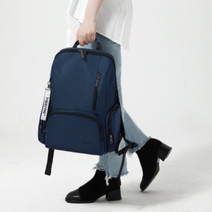 Rucsac 14 " sport casual pentru dama, impermeabil, cu buzunar antifurt, Tigernu, 28x13x41 cm, Albastru - Img 5