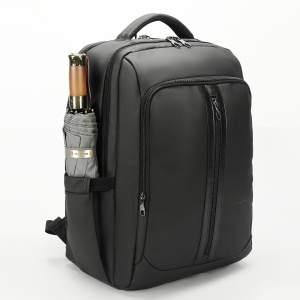 Rucsac business casual pentru calatorii, impermeabil, cu port USB, Tigernu, pentru laptop de 17", 32x21x47 cm, Negru - Img 5