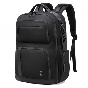Rucsac laptop 15.6", business, pentru calatorii, impermeabil, BANGE, 45x33x18 cm, Negru